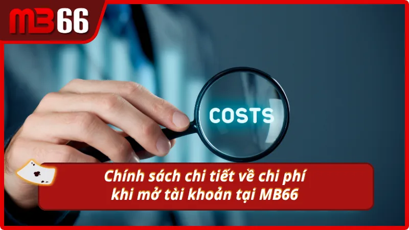 Một số chính sách chi tiết về chi phí khi mở tài khoản tại nhà cái