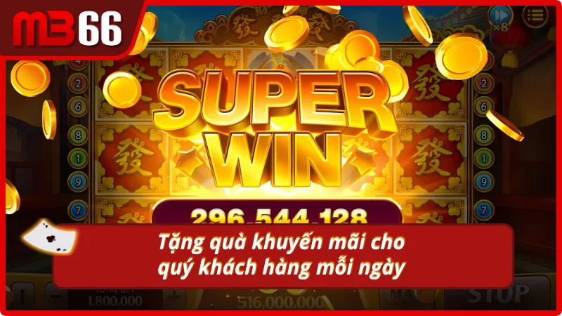 Ưu đãi tặng thưởng hàng ngày dành cho thành viên MB66