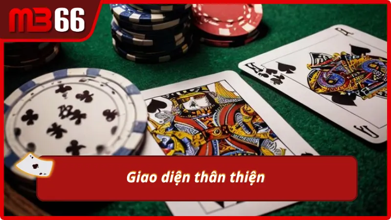 Tiến lên MB66 có giao diện thân thiện